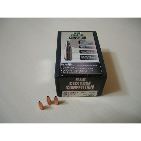 Nosler Custom Competition .224 - 52gr. HPBT