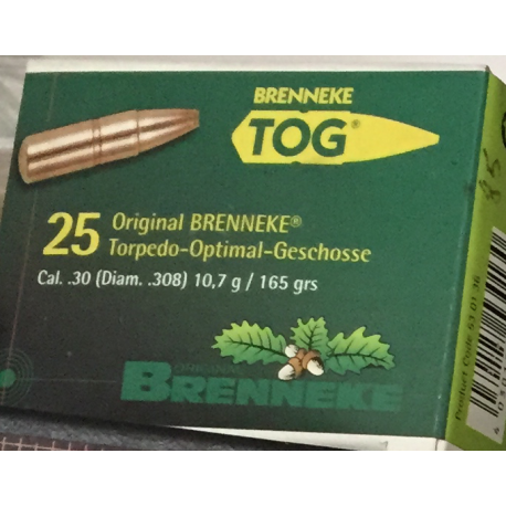 Brenneke Tog 30 cal .308 165 gr