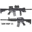 Smith & Wesson semi auto m&p15 - cal. 2.23 Remington